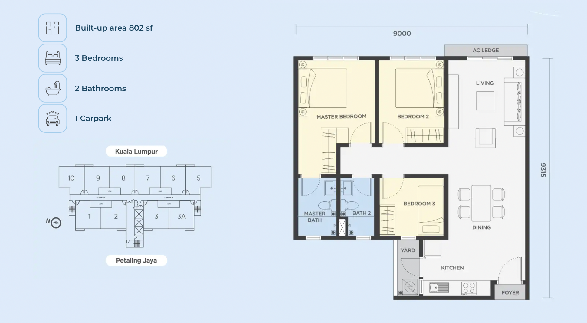 Residensi Bangsar South Cadangan Pembangunan Pangsapuri Mampu Milik yang Mengandungi : 1) 1 Blok Pangsapuri Jenis Mampu Milik Mampu 38 Tingkat 2) 33 Tingkat Unit Kediaman (336 units) 3) 5 Tingkat Aras Tempat Letak Kereta Serta Kemudahan Penduduk Di atas Lot 20035, Jalan Pantai Dalam, Seksyen 98, Daerah Kuala Lumpur, Wilayah Persekutuan KL.